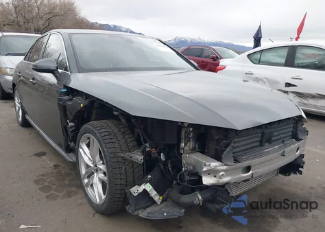 2021 Audi A4 Premium Plus 45 Tfsi S Line Quattro S Tronic из США, поврежденный, VIN WAUEAAF47MA028393